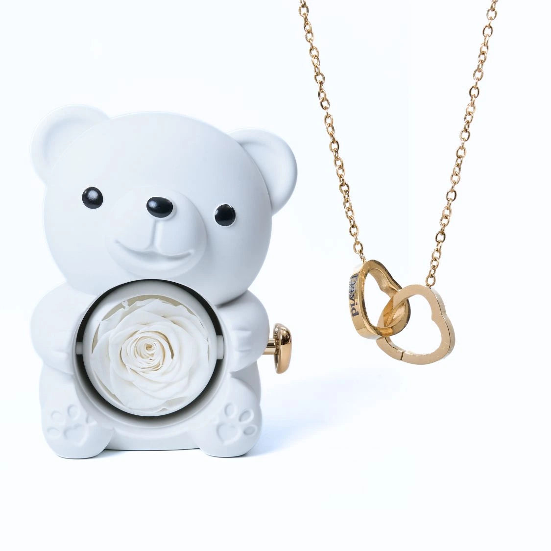 Eternal Bear with Personalized Necklace