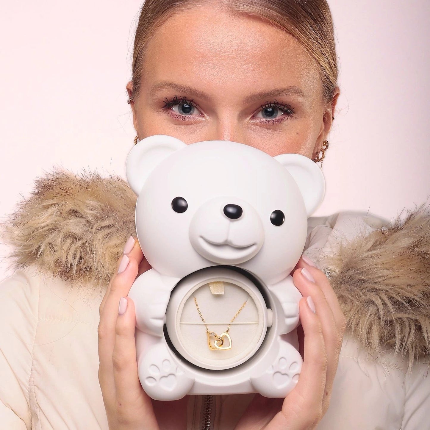 Eternal Bear with Personalized Necklace