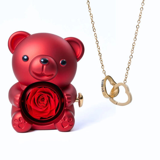 Eternal Bear with Personalized Necklace